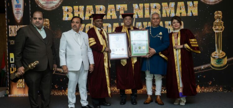 Dr. Yogesh More’s Contributions Gets Recognized By Empower Social and Education Trust with the Bharat Nirmiti Yogdan Award 2024