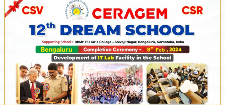Ceragem India Has Completed its 12th Dream School in Bengaluru, Karnataka