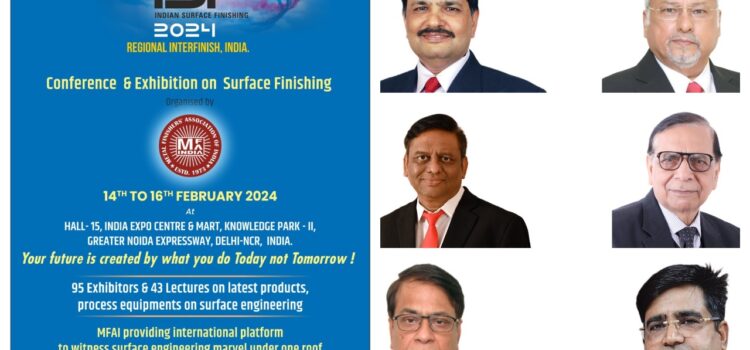 Indian Surface Finishing 2024 is approaching in Greater Noida