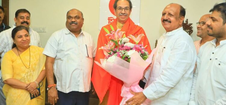 Senior leader of BJP Hon. Dilip Mane’s strong entry in to Shiv Sena Uddhav Balasaheb Thackeray’s party.
