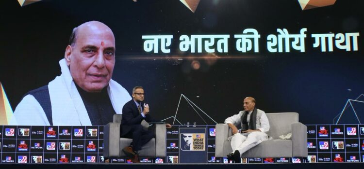 “Our armed forces are prepared to defend our borders against any threat: Rajnath Singh at TV9 Bharatvarsh Satta Sammelan