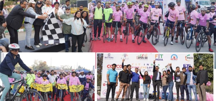 Painted the paths of Capitol in Pink! Fit India Pink Cyclothon-2024
