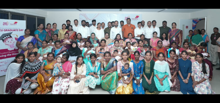 Neonatology department at Kauvery Hospital, Trichy celebrates “NICU Graduation Day”