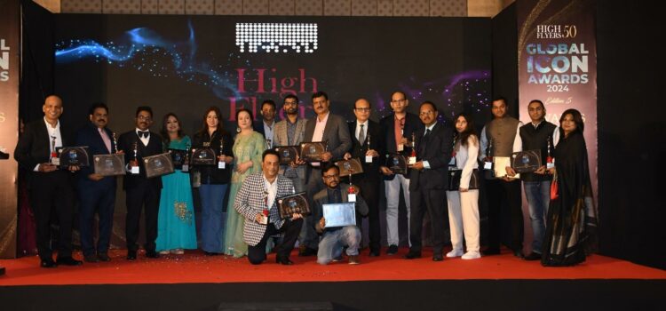 Mandakini confers the winners of the 5th Edition of the High Flyers 50 Global Icon Awards 2024