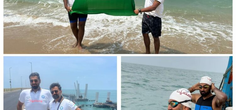 Lifelong Online backed historical Ram Setu Swim Expedition 2024 successfully concluded, bridging lands and hearts across the Palk Strait