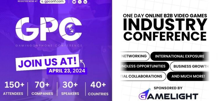 The GamingonPhone Conference Online 2024 is set to take place on April 23rd, drawing participation from over 70 companies spanning 40 countries