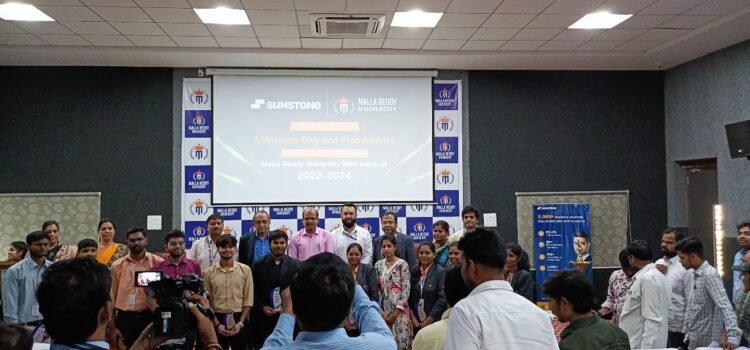 Malla Reddy University, powered by Sunstone, honours MBA Super Achievers, Class of 2024