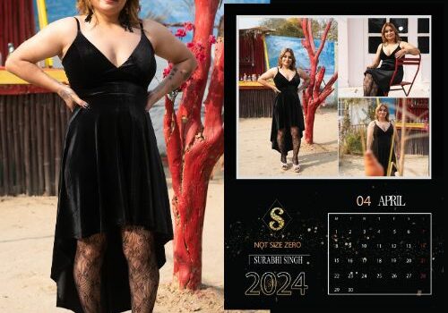 Surabhi Singh Being the face plus size calendar by Shapely By Somwya