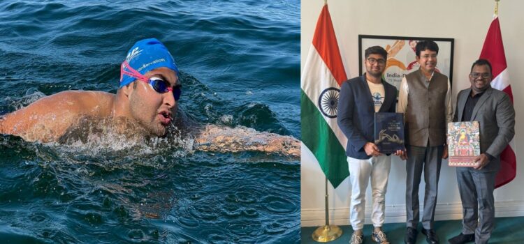 Aryan Surjeet Dadiala Conquers Chilling Waters to Become First Asian Swimmer to Cross from Denmark to Sweden