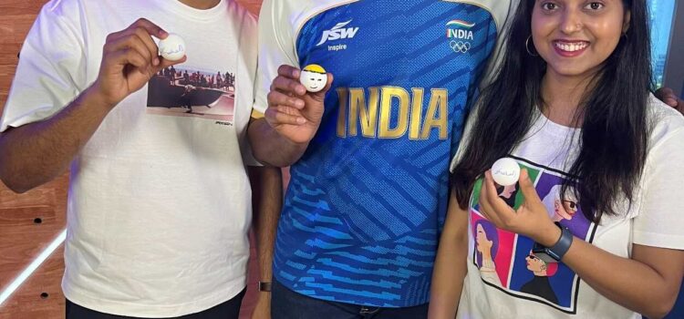 Paris 2024 Olympics flag bearer Sharath Kamal tries his hand at painting with Bihar’s first YouTuber, Artkala