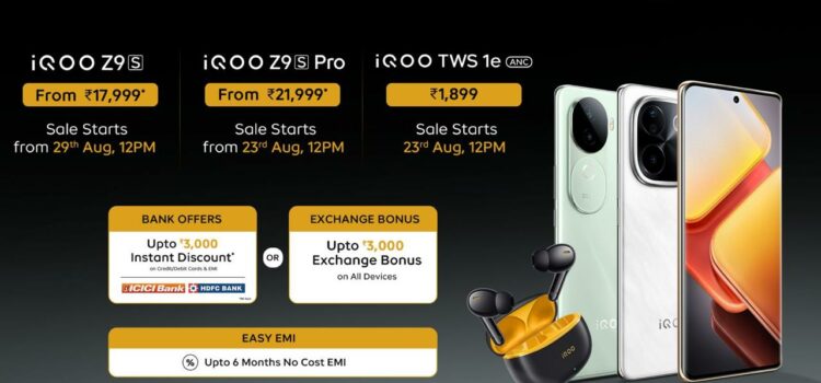 iQOO Launches Z9s Series Featuring iQOO Z9s Pro 5G and iQOO Z9s 5G, Along with First-Ever iQOO TWS 1e Earbuds