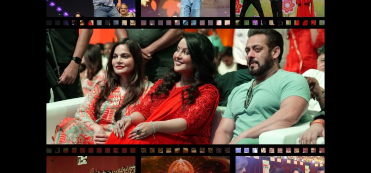 Salman Khan-Amruta Fadnavis Lead the Charge for Earth Conservation at Amruta Fadnavis’ Eco Friendly Ganesha Movement Bacche Bole Morya at Dome SVP Stadium.