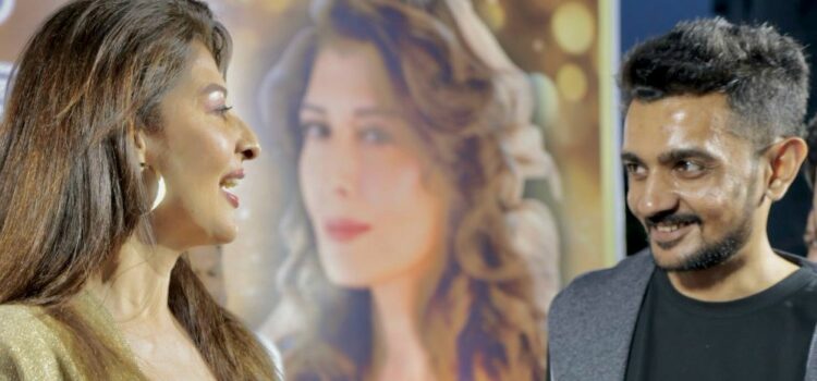 Entrepreneur Rahul Chauhan and Bollywood Actress Sangeeta Bijlani at the Launch of Gym Lounge Premium in Ahmedabad