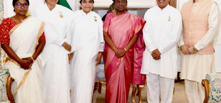 President Murmu Receives First Print of Biographical Film “Maha Mahim Didiji”