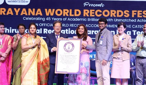 Narayana Group of Schools Celebrates Holistic Excellence with Elite World Records Achievements in Thirukkural Recitation Marathon and Spellathon