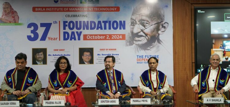 BIMTECH Launches ‘Saaksharta Abhiyaan’ Campaign on 37th Foundation Day to Mark 155th Birth Anniversary of Mahatma Gandhi