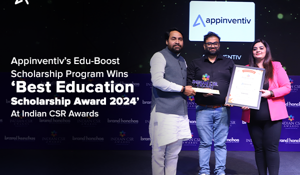 Appinventiv’s Edu-Boost Scholarship Program Wins ‘Best Education Scholarship Award 2024’ At Indian CSR Awards