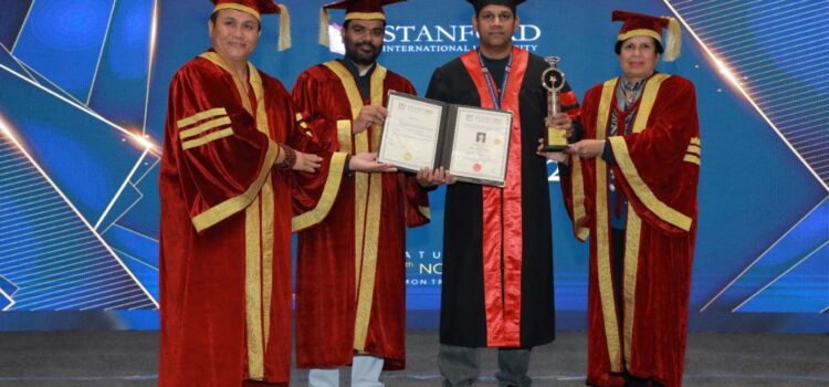 Global Business Leader Sunil Krishnan Receives Honorary Doctorate for Visionary Leadership