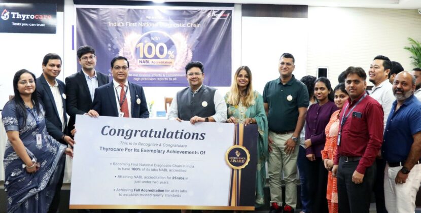 Thyrocare Sets Benchmark as The First National Diagnostic Chain with 100% of its Labs with NABL Accreditation