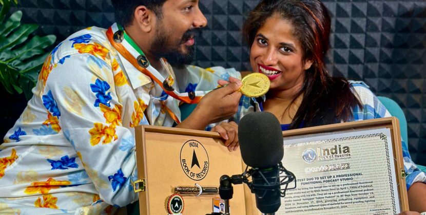 First Indian Malayali Podcaster Achieves Global Milestone with Record-Breaking Studio Setup