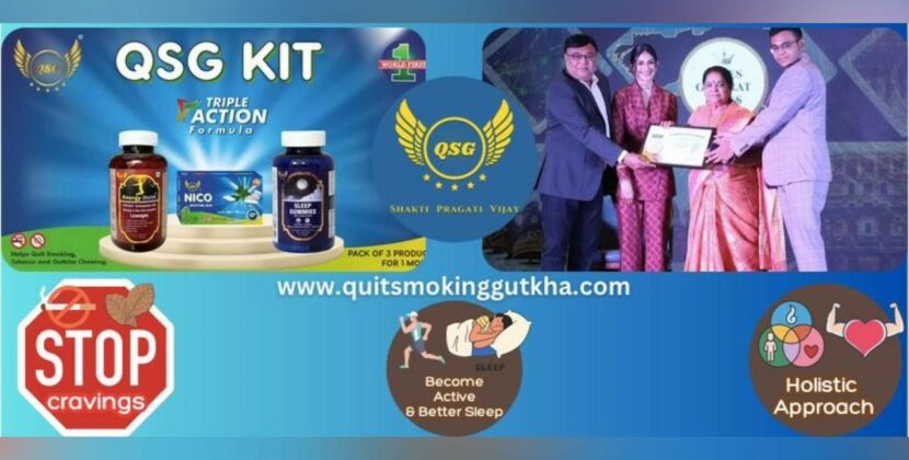 Dr. Kartavya Agravat Revolutionary Innovative Tobacco Cessation Program — Quit Smoking Gutkha QSG Kit