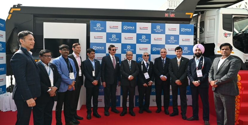 Novus Hi-Tech Launches Game-Changing DGMS-Compliant Safety Solutions on Eicher’s Industry-Leading Mining Trucks at Bharat Mobility Global Expo 2025
