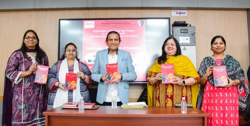 Motivation and Resilience Take Center Stage as Dr. Dinesh shahra Launches His Book on The Holiness Dalai Lama at NK College