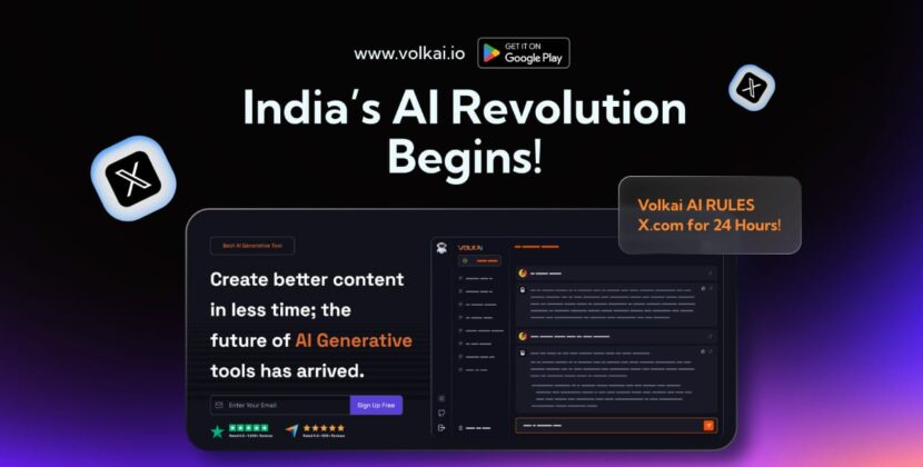 Volkai AI Takes X.com by Storm: India’s Homegrown AI Dominates Trending for 24 Hours, Ignites Social Media Frenzy