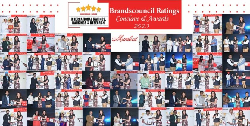 BRANDSCOUNCIL RATINGS CONCLAVE & AWARDS 2023 HELD SUCCESFULLY IN MUMBAI, INDIA.