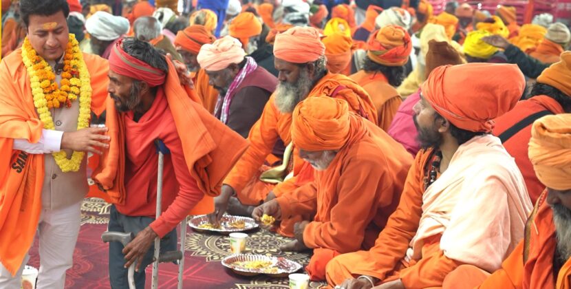 Narayan Seva Sansthan’s Service Initiative on Mauni Amavasya – Bhandara, Blanket Distribution, and Narayan Limb Distribution