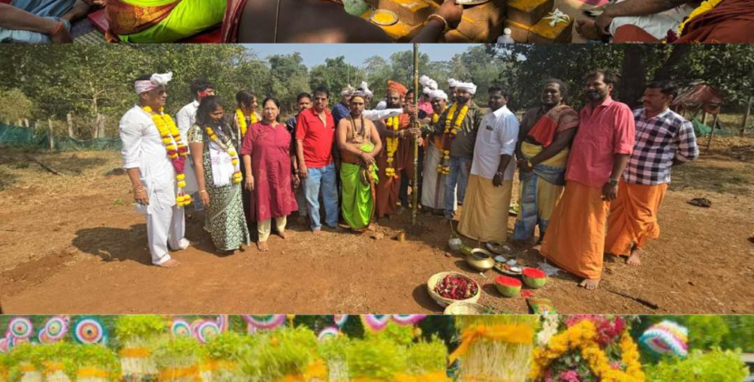 The Grand Bhumi Poojan of Shree Raja Rajeshwar Devasthan By Devasthan Adheenam Shri Amarnath Swami Ji. Awaits! Just 6 Days to Go