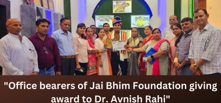 Lyricist Dr. Avnish Rahi honoured with Life Time Achievement Award
