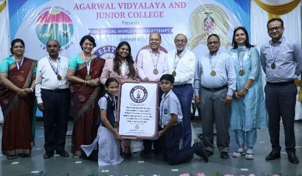 Agarwal Vidyalaya Chennai marks 43rd Anniversary with Historic Elite World Records