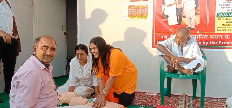 CPR Awareness at Mahakumbh Mela, Prayagraj – Endorsed by Padma Shri Sivanand Baba