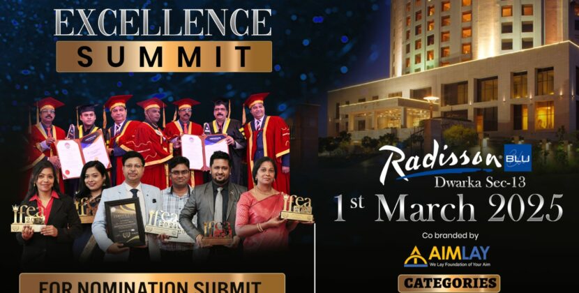 Aimlay and AAAR Join Hands to Honor Visionaries at the Global Excellence Summit 2025 on March 01, 2025, at Radisson Blu, Dwarka