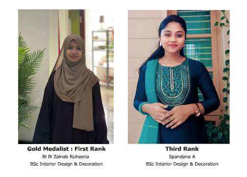 Cindrebay School of Design Students Secure Top Ranks in Bangalore University’s BSc Interior Design & Decoration Program