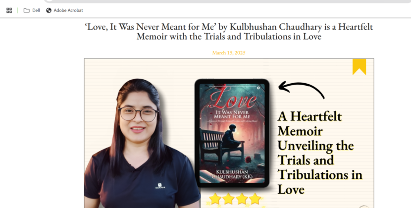 “Love, Loss, and Redemption: Kulbhushan Chaudhary’s Heartfelt Debut”