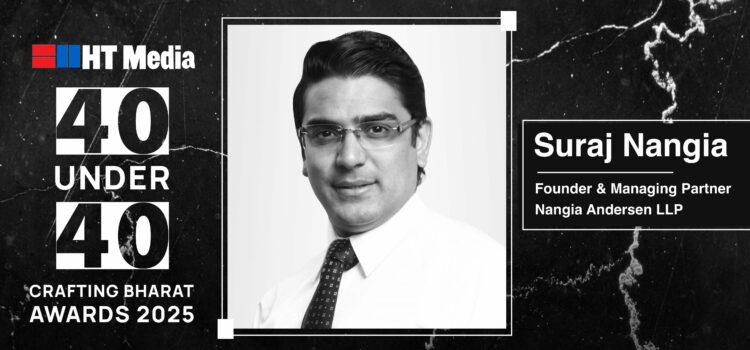 Suraj Nangia Honored with Hindustan Times 40 Under 40 Award for Pioneering Leadership and Innovation