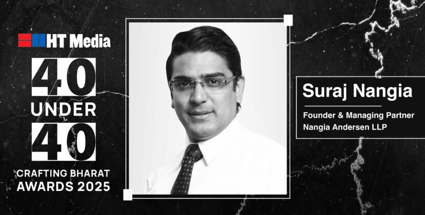 Suraj Nangia Honored with Hindustan Times 40 Under 40 Award for Pioneering Leadership and Innovation