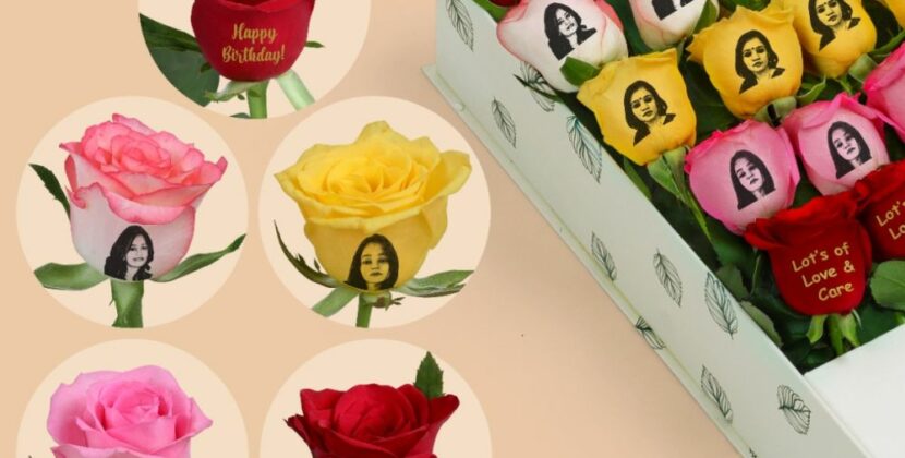 FloralHub.in Pioneers Personalized Floral Artistry, Etching Images and Messages onto Fresh Flowers