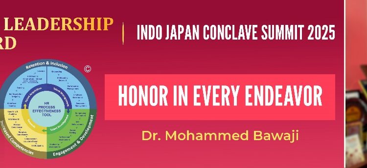 Pune-Based HR Expert Dr. Mohammed Bawaji Receives International Leadership Award in Tokyo, Japan