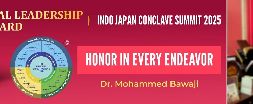 Pune-Based HR Expert Dr. Mohammed Bawaji Receives International Leadership Award in Tokyo, Japan