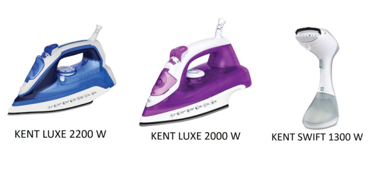 CRISP N SHARP CLOTHING WITH KENT’S PREMIUM RANGE OF STEAM IRONS AND SWIFT GARMENT STEAMER