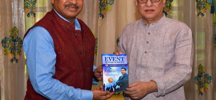 Telangana Governor  re- launches Abhijeeth Bhattacharjee’s  Event Management Book  at Raj Bhavan Hyderabad.