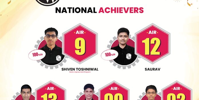PW Celebrates Student Success in JEE Main 2025, Five students secure spots in National Top Rankers