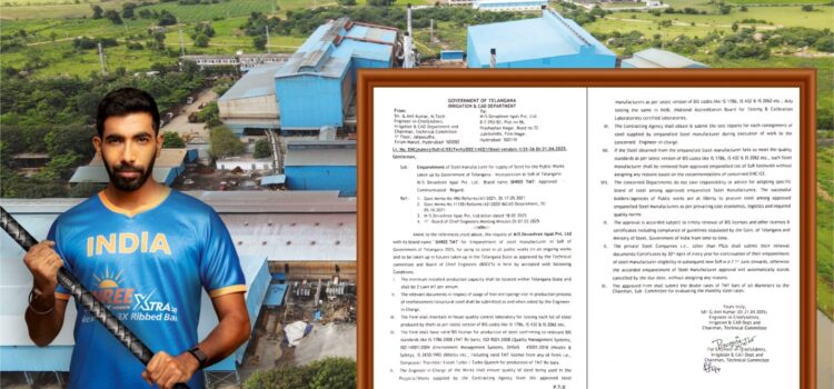 SHREE TMT Steel Approved to Supply Telangana Government for All Public Projects | Best Steel in Hyderabad & Telangana