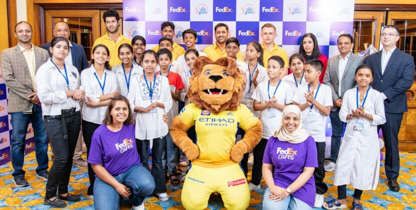 CSK Players Meet “Let’s READ” beneficiaries with FedEx Cares